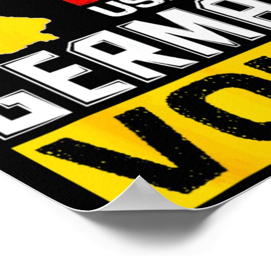 Dont Make Me Use My German Voice Germany Deutsc _1 ポスター (角)