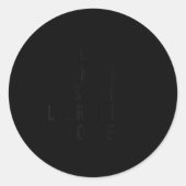 Dont Make Me Use My Librarian Voice Funny Library ラウンドシール (正面)