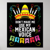 Dont Make Me Use My Mexican Voice Mexico Pride  ポスター (正面)
