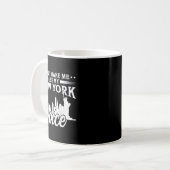 Don't Make Me Use My New York Voice Funny  コーヒーマグカップ (正面左)