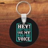 Don't Make Me Use My Pastor Voice Funny Pastor  キーホルダー (正面)