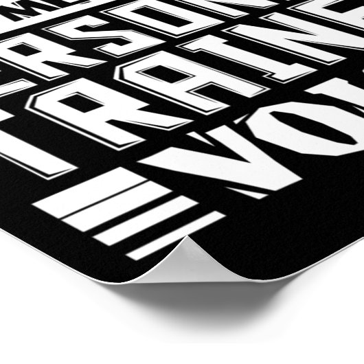 Don't Make Me Use My Personal Trainer Voice Funny  ポスター (角)