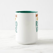 Dont Make Me Use My Radio Voice Funny Broadcaster マグカップ (中央)