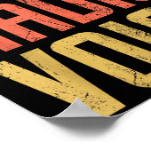 Don't Make Me Use My Radio Voice Funny Quote Retro ポスター (角)