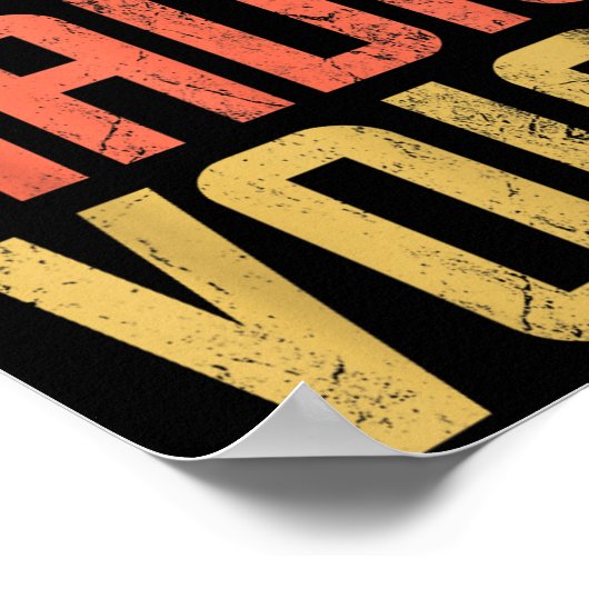 Don't Make Me Use My Radio Voice Funny Quote Retro ポスター (角)