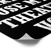 Dont Make Me Use My Theatre Voice Theater Directo  ポスター (角)