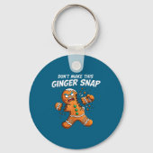 Don't Make This Ginger Snap Baker Gingerbread Chri キーホルダー (正面)