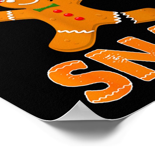 Don't Make This Ginger Snap Funny Joke Cookie Bake ポスター (角)