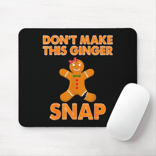 Don't Make This Ginger Snap Funny Joke Cookie Bake マウスパッド (マウス)