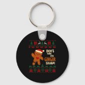 Don't Make This Ginger Snap Redhead Ugly Christmas キーホルダー (正面)