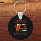 Don't Make This Ginger Snap Redhead Ugly Christmas キーホルダー (正面)
