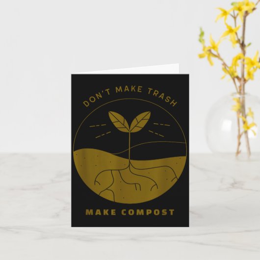 Don't Make Trash Make Comst  カード (黄色い花)