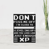 Don't Me Off I'm Close To Leveling Up Funny Gamer カード (正面)