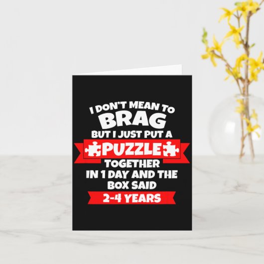 Dont Mean To Brag, Put Puzzle Together 1day, Box S カード (黄色い花)