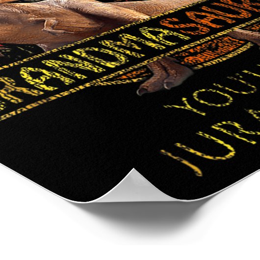 Don't Mess With Grandmasaurus You'll Get Jurkicked ポスター (角)