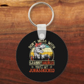 Don't Mess With Grannysaurus You'll Get Jurkicked  キーホルダー (正面)