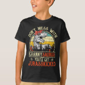 Don't Mess With Grannysaurus You'll Get Jurkicked Tシャツ (正面)
