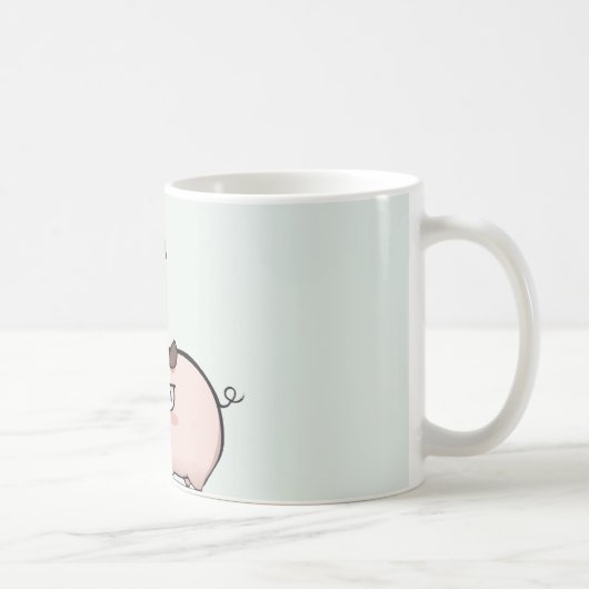 Don't mess with he pig コーヒーマグカップ (右)