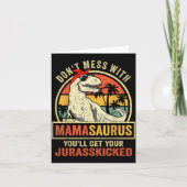 Dont Mess With Mamasaurus Youll Get Jurkicked Moth カード (正面)