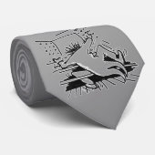 Don't mess with me grey tie ネクタイ (ロール)