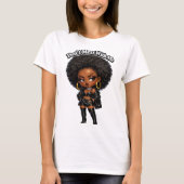 Don't Mess With Me - Sassy Afro Chibi Queen Tシャツ (正面)