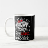 Don't Mess With Mimisaurus You'll Get Jurkicked Mi コーヒーマグカップ (左)