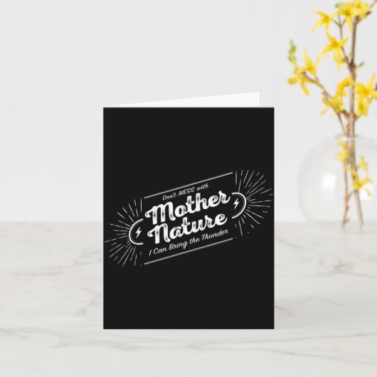 Don't Mess With Mother Nature  カード (黄色い花)