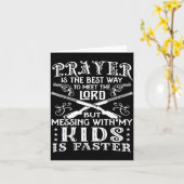 Don't Mess With My Kids! Mom  カード (黄色い花)