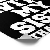 Don't Mess With My Sister That's My Job Funny Sist ポスター (角)