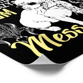 Don't Mess With My Tbull Baby , Tbull Mom Shirt  ポスター (角)