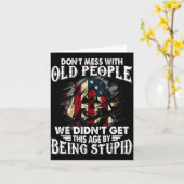 Don't Mess With Old People We Didn't Get This Age  カード (黄色い花)