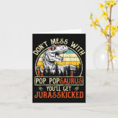 Don't Mess With P Psaurus You'll Get Jurkicked カード (黄色い花)