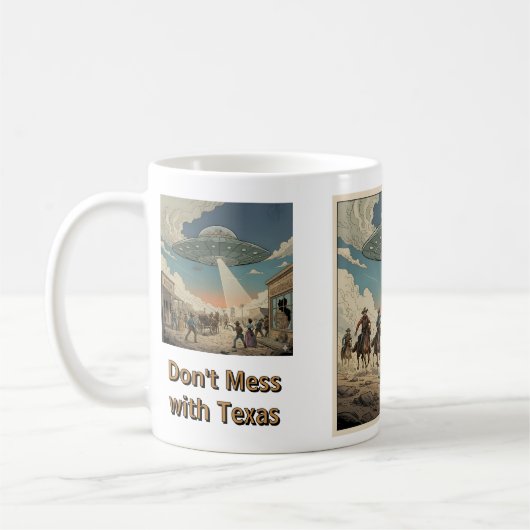Don't Mess with Texas - Invasion Mug コーヒーマグカップ (左)