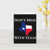 Don't Mess With Texas State Pride Shirt  カード (黄色い花)