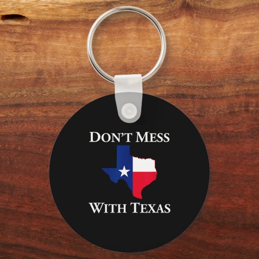 Don't Mess With Texas State Pride Shirt キーホルダー (正面)