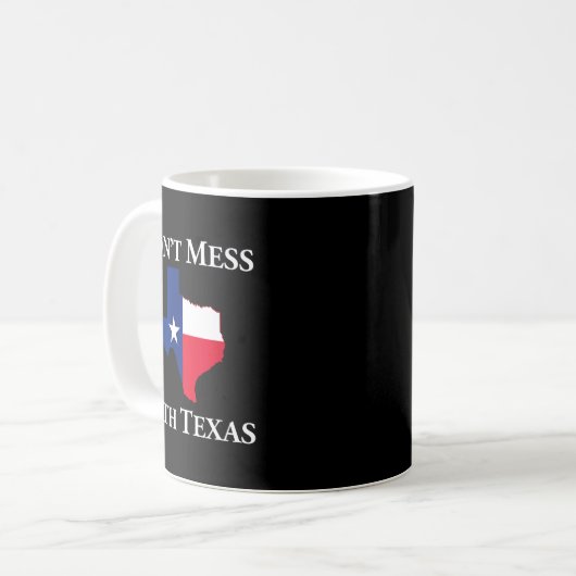 Don't Mess With Texas State Pride Shirt  コーヒーマグカップ (正面左)