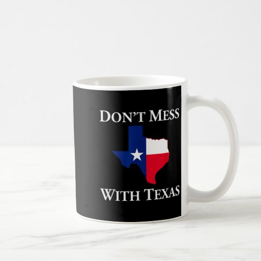 Don't Mess With Texas State Pride Shirt  コーヒーマグカップ (右)