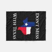 Don't Mess With Texas State Pride Shirt  フリースブランケット (正面(横))