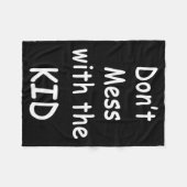 Don't Mess With The Kid  フリースブランケット (正面(横))