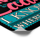 Don't Mess With The Mail Lady - Mailwoman Mail Car ポスター (角)