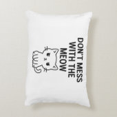 Don't Mess With the Meow Bags アクセントクッション (裏面(縦))