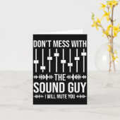 Don't Mess With The Sound Guy, Funny Sound Enginee カード (黄色い花)