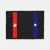 Don't Mess With Trans Kids Texas Pride Protect Tra フリースブランケット (正面(横))