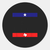 Don't Mess With Trans Kids Texas Pride Protect Tra ラウンドシール (正面)