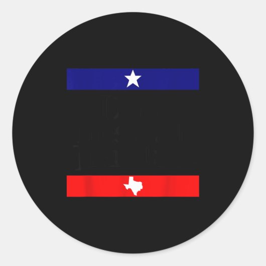 Don't Mess With Trans Kids Texas Pride Protect Tra ラウンドシール (正面)