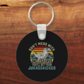 Don't Mess With Unclesaurus You'll Get Jurkicked U キーホルダー (正面)