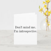 Dont Mind Me Im Introspective  カード (黄色い花)