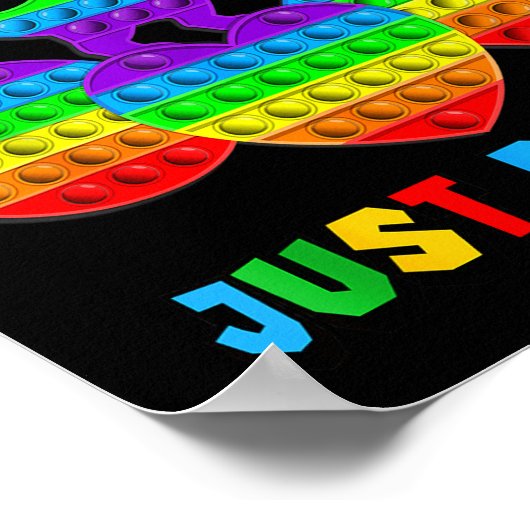 Don't Mind Me Just Pn' Funny T-rex Fidget Sensory  ポスター (角)