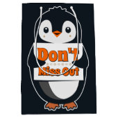 「Don't Miss Out」サインペンギン ミディアムペーパーバッグ (正面)