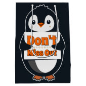 「Don't Miss Out」サインペンギン ミディアムペーパーバッグ (裏面)